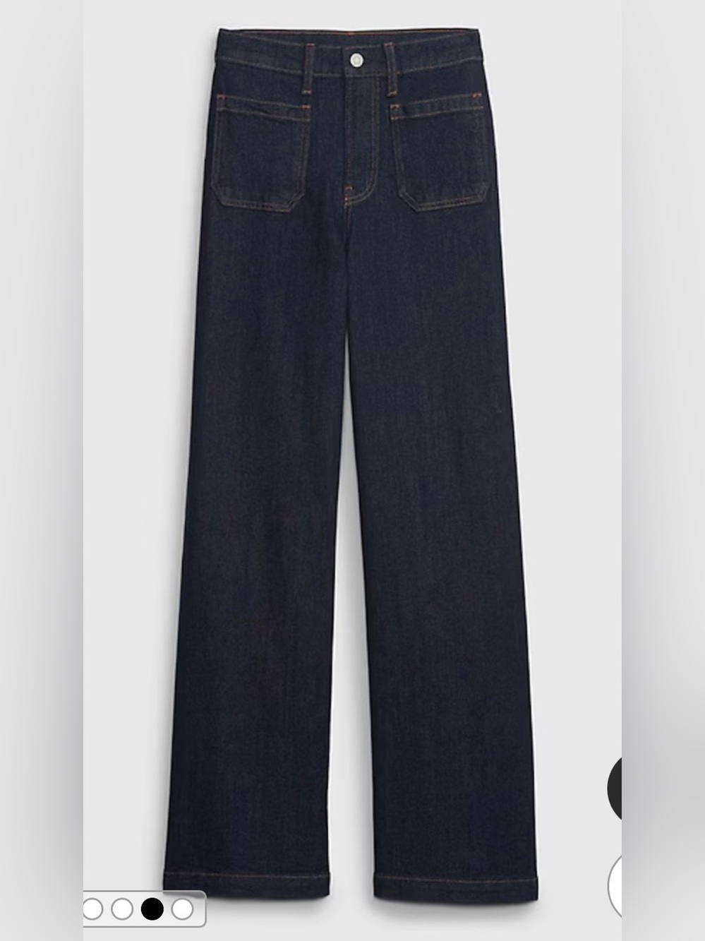 Gap High Rise Stride Wide Leg Jeans